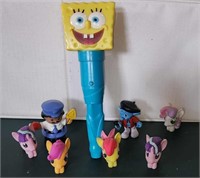 RANDOM TOY LOT, SPONGE BOB, PONYS