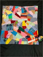 Child’s Quilt 32x34 inches and Embroidered Patch