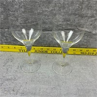 2 Rosenthal Crystal Stemware Glasses Germany