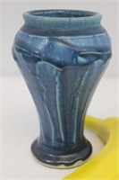 Blue Teal Pewabic Pottery Vase