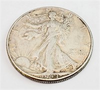 1944 WALKING LIBERTY SILVER HALF DOLLAR COIN