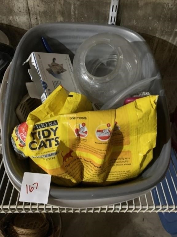 Cat litter box and litter