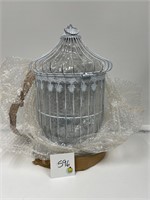 NIB  White Wire Birdcages set of 2