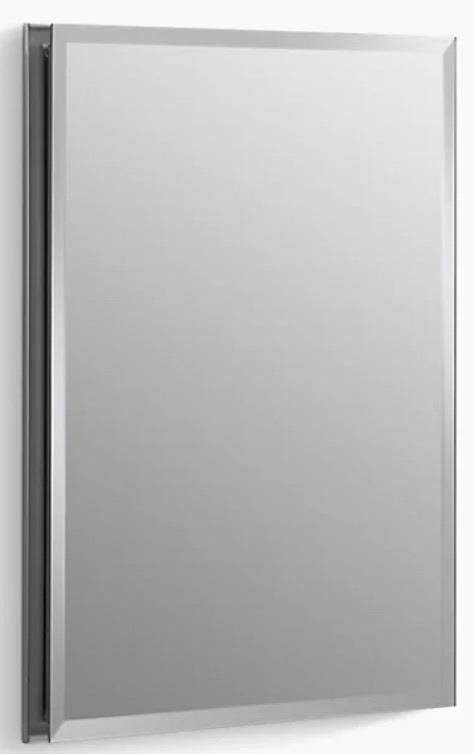 Kohler 16" W x 20" H aluminum single-door medicine