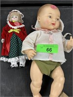 2PC VINTAGE DOLLS