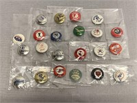 22 Vintage Sports Buttons