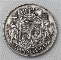 1952 CAD SILVER HALF DOLLAR
