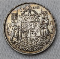 1950 CAD SILVER HALF DOLLAR