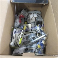 Box of electrical parts, outlets, plate covers,etc