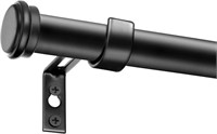 Curtain Rods for Windows 120 to 240, 1 Inch Black"