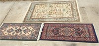 Lot of 3 Rugs / Runners