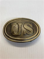 vintage U.S. brass belt buckle