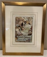 Alfons Mucha Biscuits Champagne Print