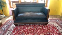 Antique Edwardian Oak Sofa Bed