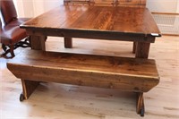 Mustache Flats dining table and bench