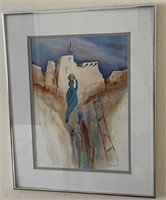 B - ELEANOR BECKET FRAMED ART 16X20" (N4)