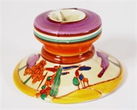 Clarice Cliff 'Fantasque' candle holder