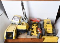 6 tonka toys, to include greater front end