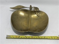 Vintage Brass Apple Tray