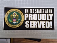 United states army bumper sticker