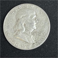 1961 Franklin Silver Half Dollar