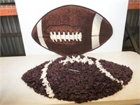 2pc football rugs