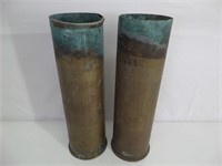 Lot (2) Spent Artillary Shells - M137