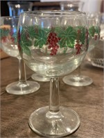 Vintage Grapevine Wine Glasses