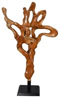 Natural Teak Root Stand Decoration 57 inches