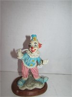 Vintage 1970's 6" Resin Clown with Top Hat