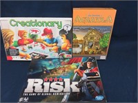 Lot of 3 Board Games Risk Lego RPG