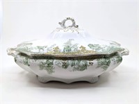 Waterloo Potteries Rose Covered Serving Dish