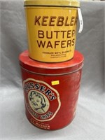 Musser's Chip Canister with Wafer Tin