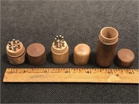 Watch tools? in small wooden containers