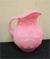 Fenton pink satin pitcher