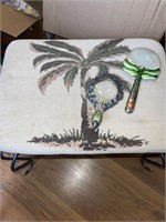Foot Stool & magnifying Glasses