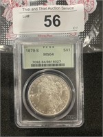 1879-S MORGAN SILVER DOLLAR - MS64