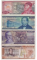 Lot of 6 Mexico 20,50,100&5000 Pesos+Gift! MXNT