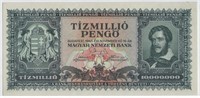 1945 Republic of Hungary 10 Million Pengo HUCm