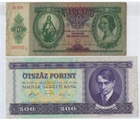 Hungary500 Forint 1990-1936 10 Pengo Hungary HUCy