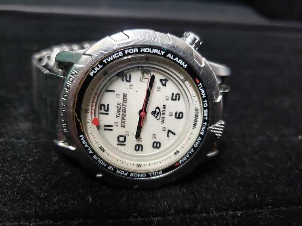 TIMEX EPEDITION INDIGO ALARM WATCH- NEEDS REPAIR