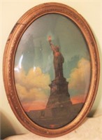 Statue of Liberty Bubble Glass Framed Print