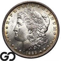 1888-O Morgan Silver Dollar, Near Gem BU++/Gem BU