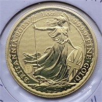 2023 GOLD BRITANNIA 1 OZ. 100 POUNDS KING CHARLES