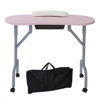 AGESISI Portable Manicure Table Foldable Nail Desk