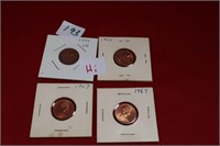 vintage Canadian pennies