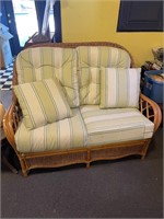 Braxton Culler Wicker Rattan Loveseat