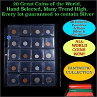 20 Great Coins of the World, hand selected, many t