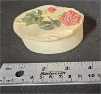 vintage jewelry porcelain  trinket hide box