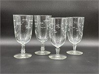 Vintage Set of 4 Ice Tea Glasses